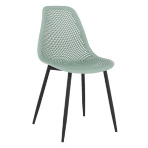 KONDELA Tegra Typ 2 jedálenská stolička zelená / čierna
