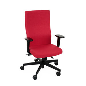 NABBI Timi Plus kancelárska stolička s podrúčkami červená (Medley 02) / čierna