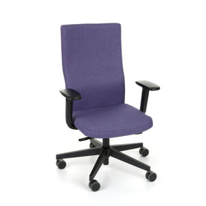 NABBI Timi Plus kancelárska stolička s podrúčkami fialová / čierna
