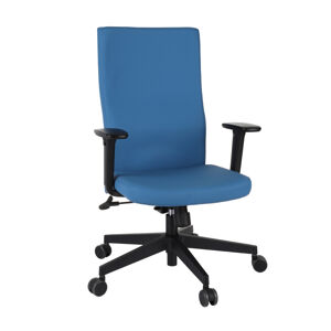 NABBI Timi Plus kancelárska stolička s podrúčkami modrá (Valencia 03) / čierna