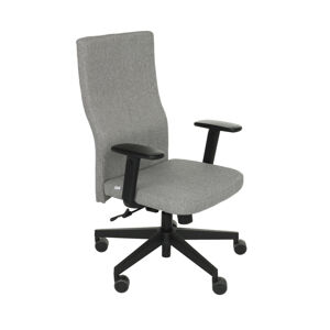 NABBI Timi Plus kancelárska stolička s podrúčkami sivá / čierna