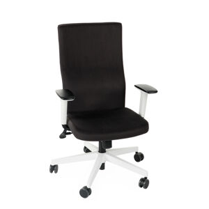 NABBI Timi W Plus kancelárska stolička s podrúčkami čierna / biela