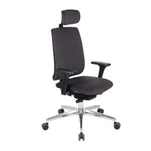 NABBI Velito BT HD kancelárska stolička s podrúčkami čierna / chróm