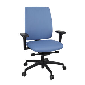 NABBI Velito BT kancelárska stolička s podrúčkami modrá / čierna