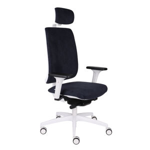 NABBI Velito WT HD kancelárska stolička s podrúčkami čierna / biela