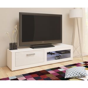 MEBLOCROSS Viki New tv stolík biela / biely lesk